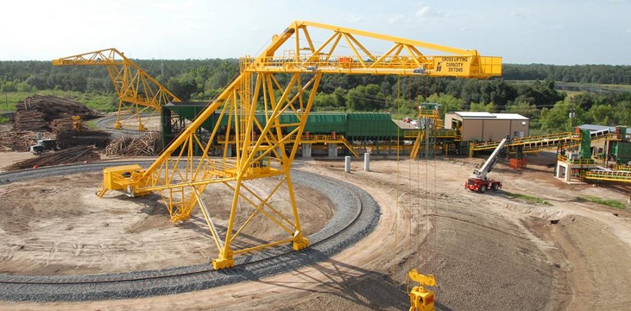 FULGHUM 155ft RADIAL LOG CRANE